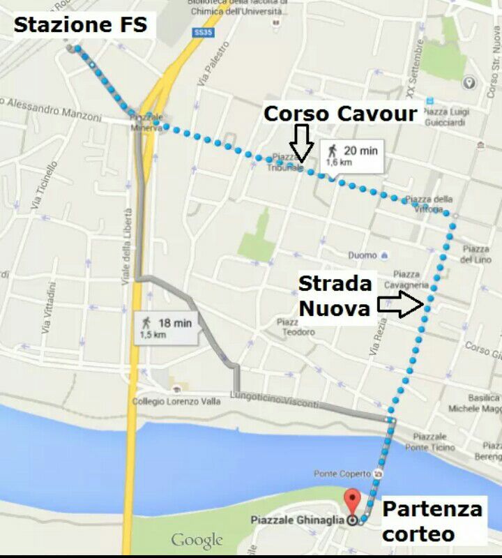 Pavia Pride - Come arrivare
